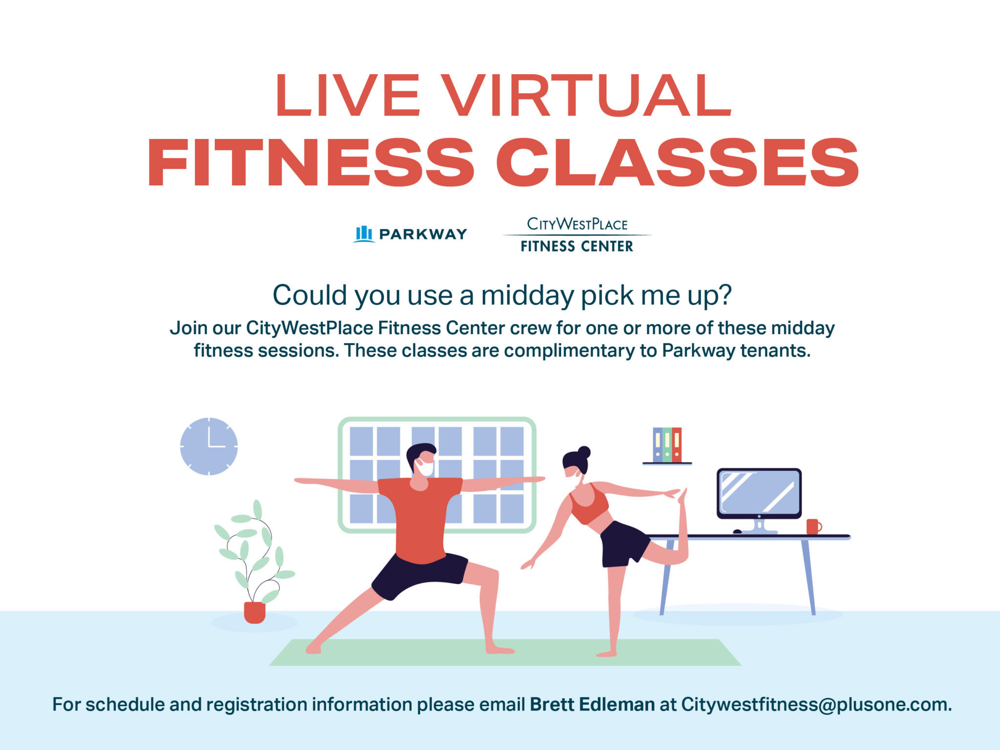  Senior participating in virtual fitness class